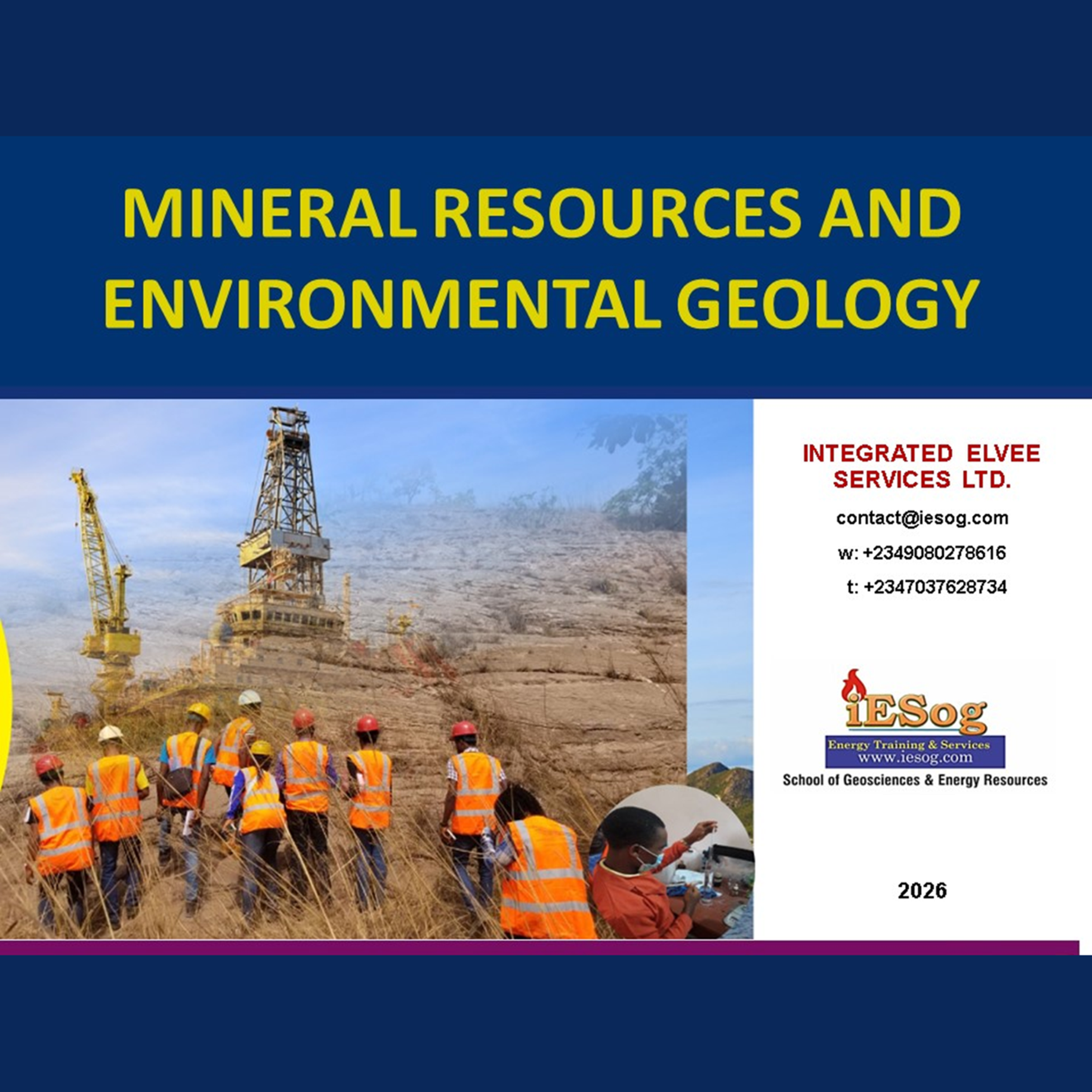 Mineral Resources & Environ Geo