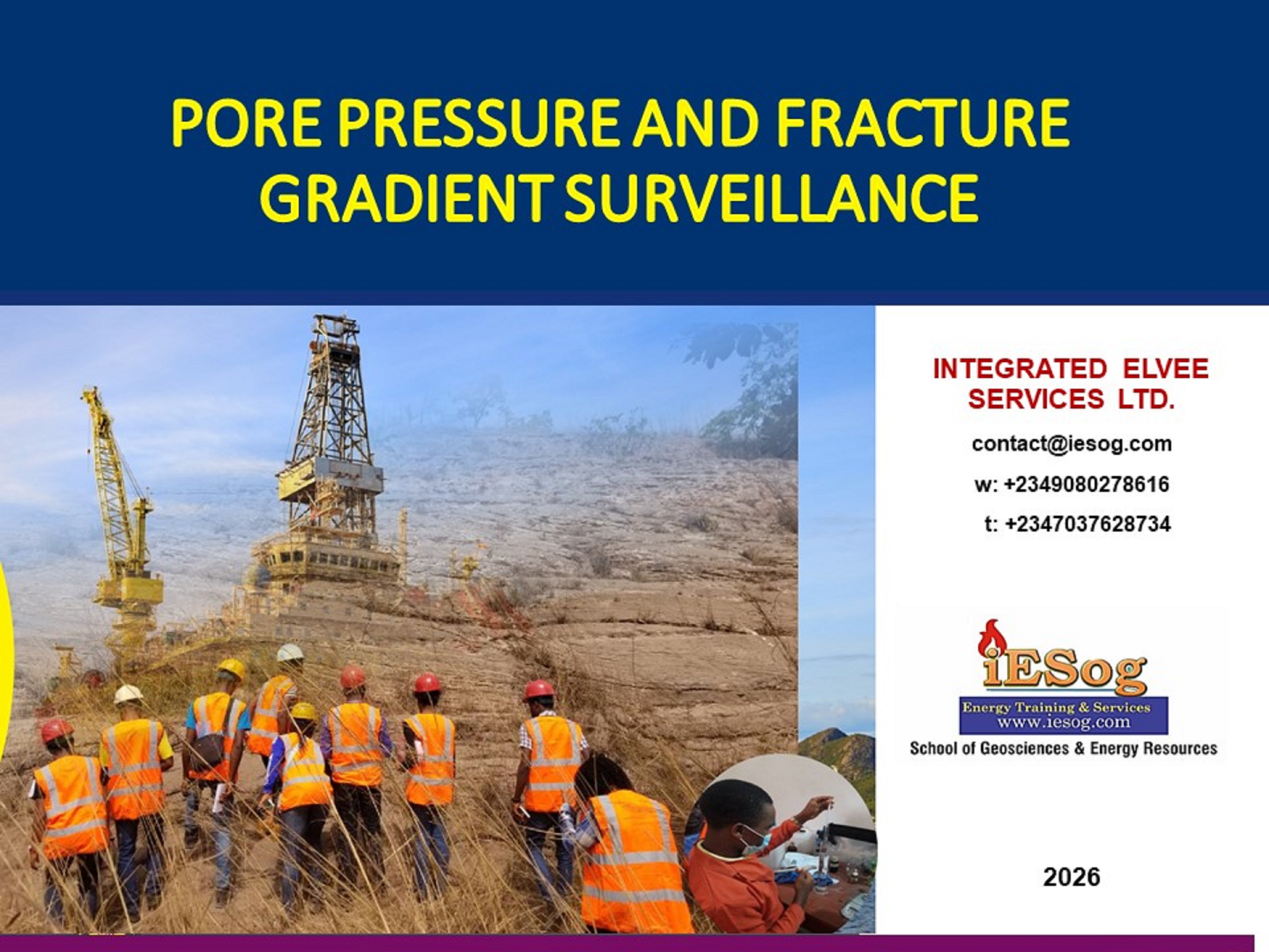 Pore pressure & Fracture Gradient Surveillance