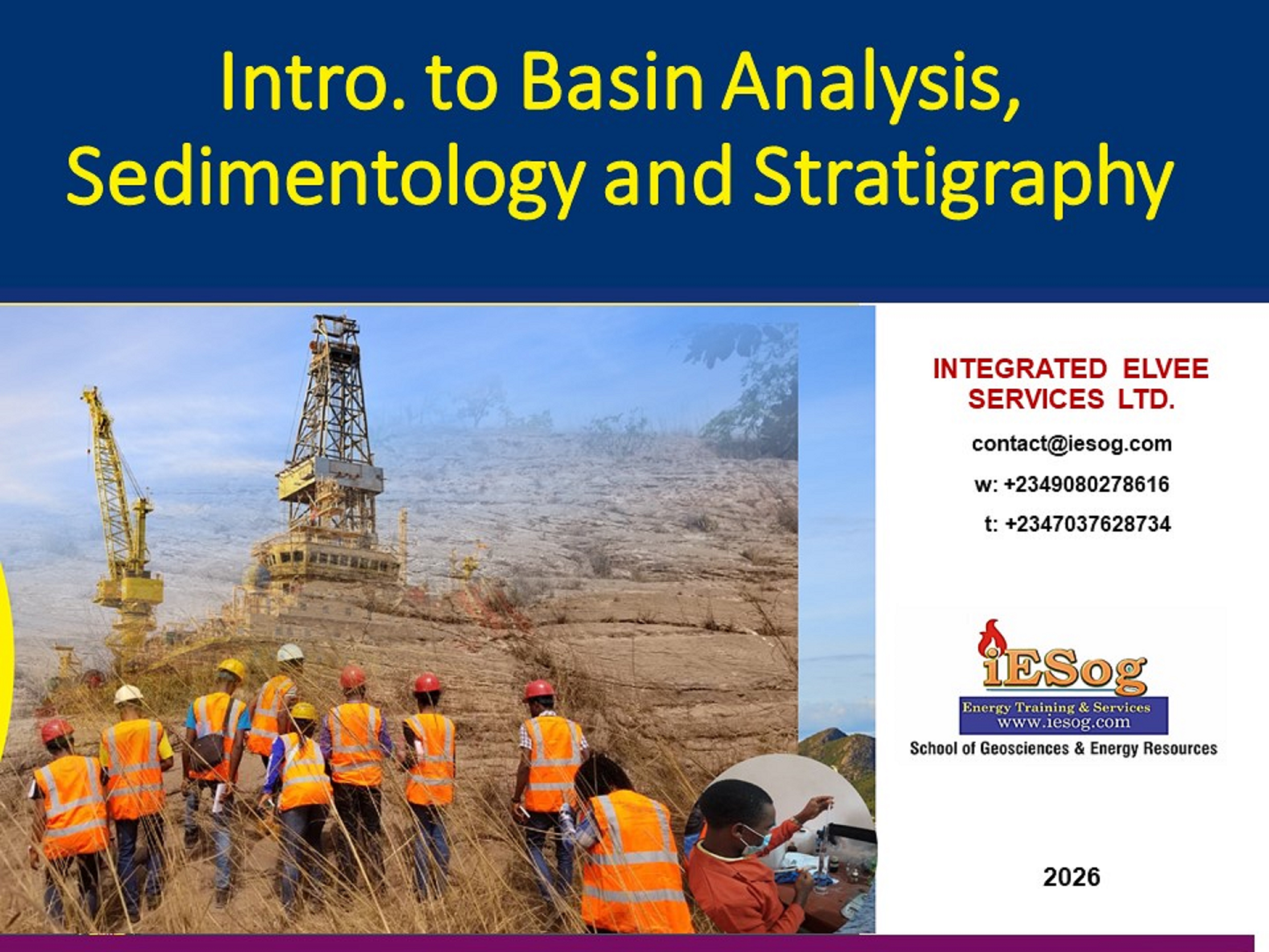 Intro. to Basin Analysis, Sedimentology & Stratigraphy
